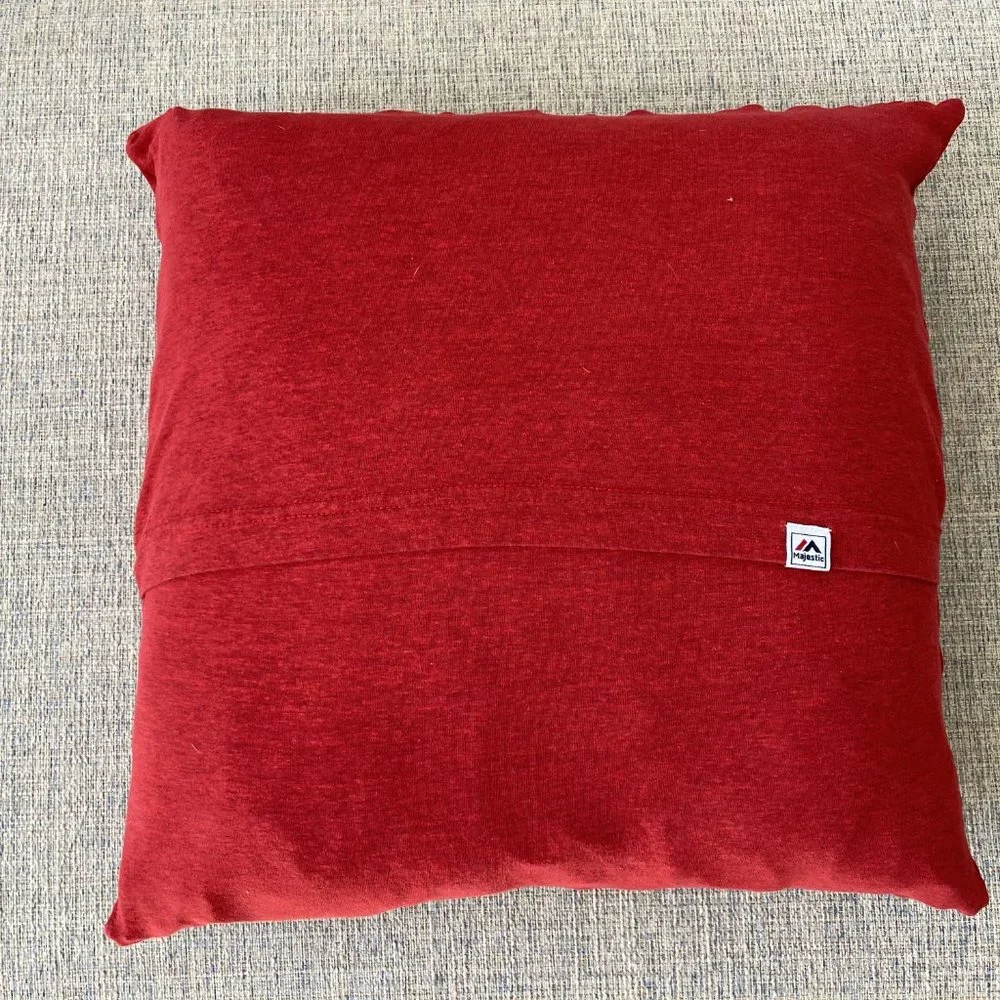 Cincinnati Reds MLB Baseball Handmade upcycled T-shirt 16x16 Throw pillow cover